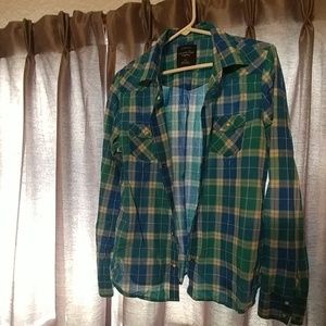 American Eagle button-down lightweight shirt